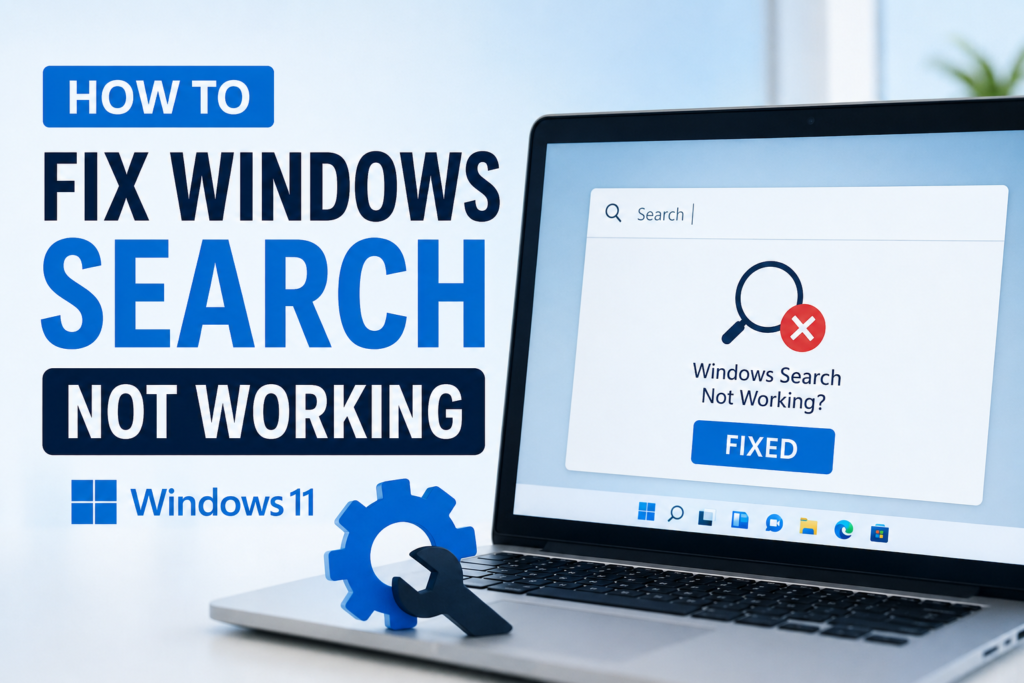 Fix Windows Search Not Working