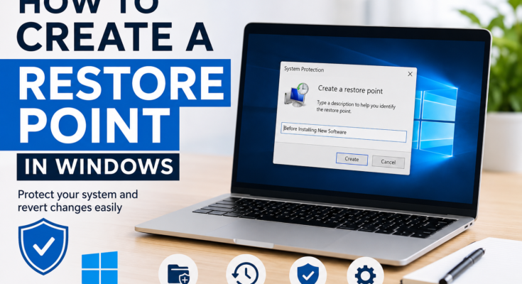 How to Create a Restore Point in Windows