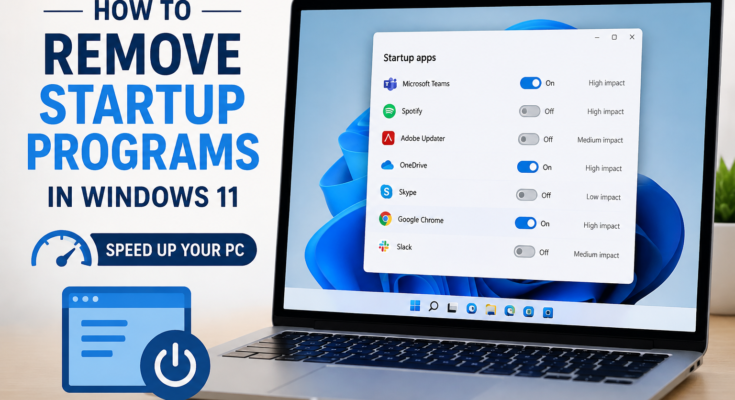 How to Remove Startup Programs in Windows 11