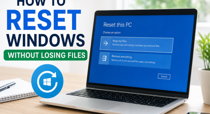 How to Reset Windows Without Losing Files