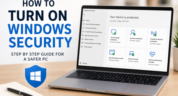 How to Turn On Windows Security